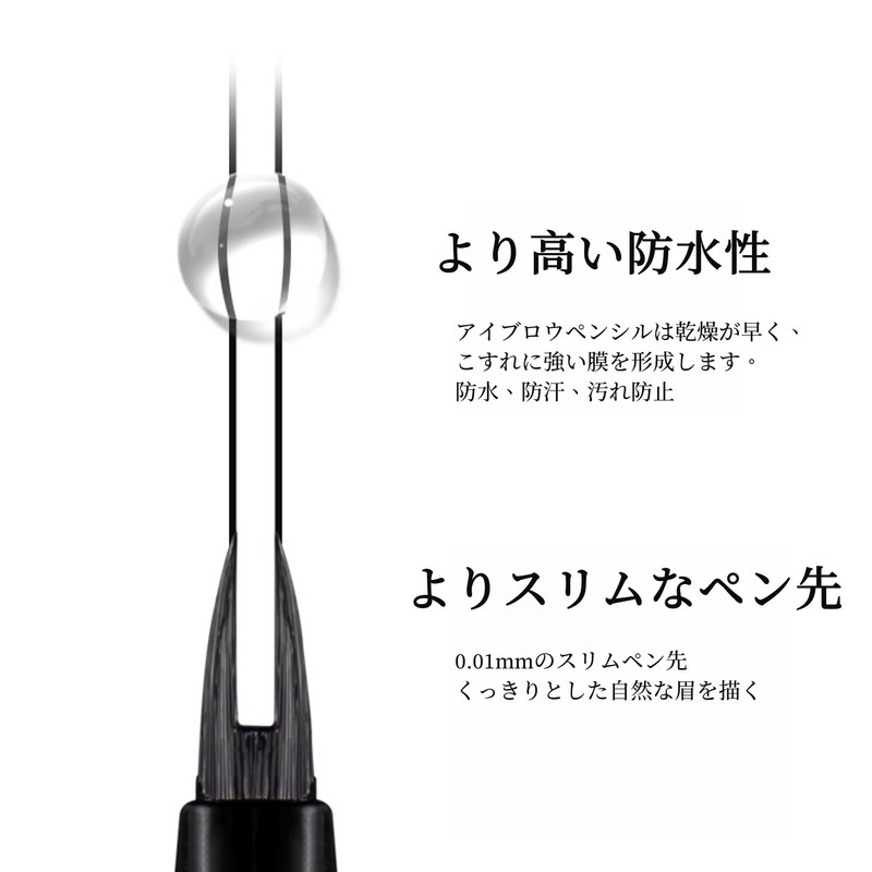 LIANGNISHI New Women's Double Claw Double Point Waterproof Eyeliner, Extra