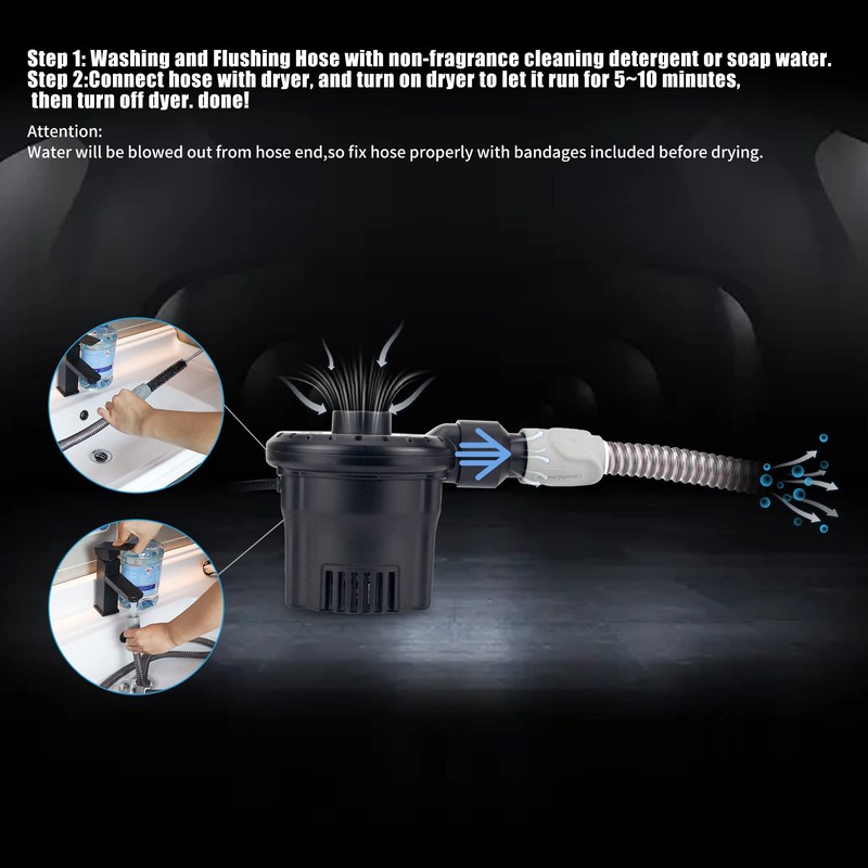 JAKIA CPAP Hose Tube Dryer Cleaning KIT_Water Moisture Cleaner_Drying Water