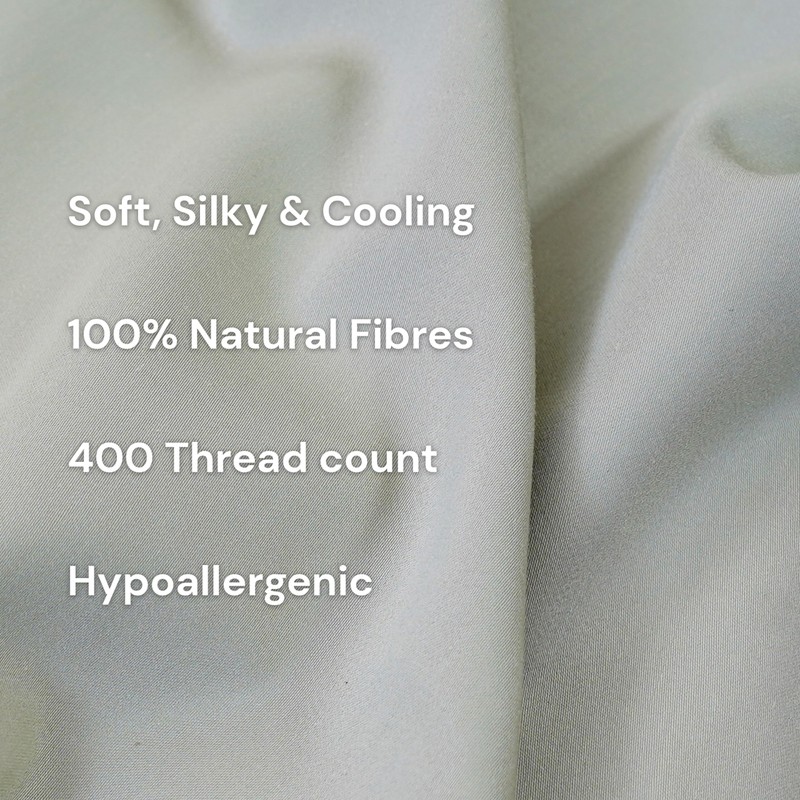 Sheet Story Bamboo Pillow Cases 2 Pack 50x75cm Size -