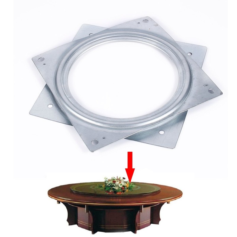 6 Inch Square Lazy Susan Bearing Rotating Swivel Turntable Galvanized