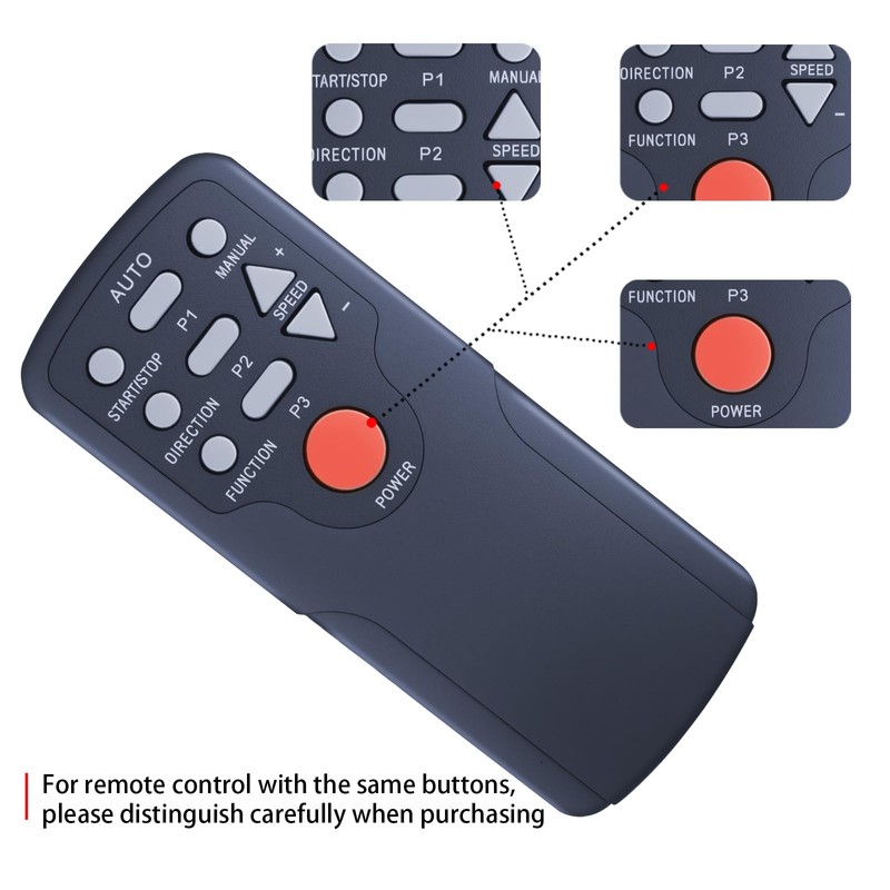 HZIME New Replacement Remote Control Compatible for GUGTTR RB-EB505, Yolid