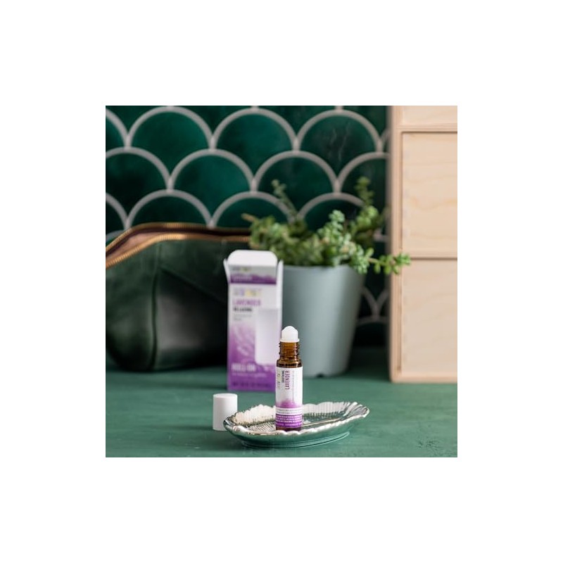 Aura Cacia Aromatherapy Roll-On, Lavender - Pre-Blended Essential Oils in