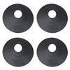 14136 Rain Collar 1.5"-3" for No-Calk Roof Flashings,Black(Set of 4)