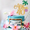 Decoración para tartas Aloha 40 Gold Glitter