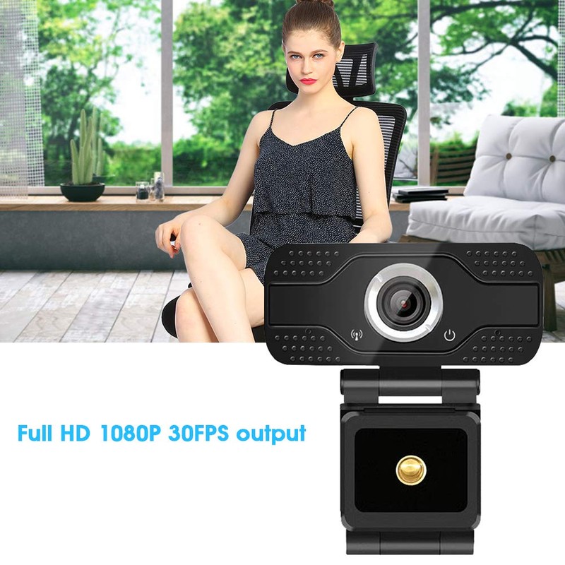 Asixxsix 1080p Webcam with Microphone and Speaker, USB HD Computer