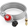 NUPICK 12FT 0-30 PSI Adjustable High Pressure Propane Regulator with