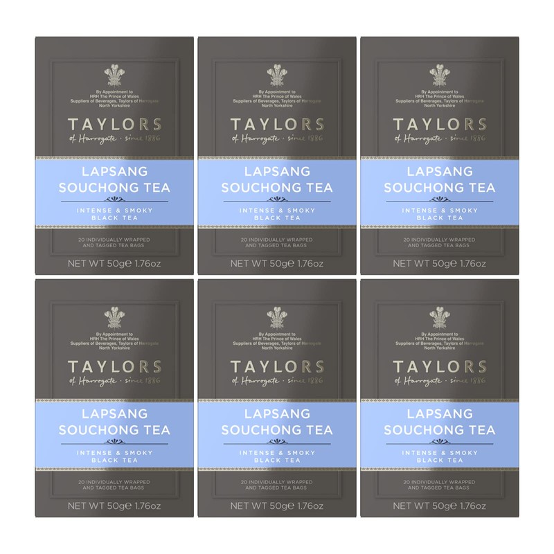 Taylors of Harrogate Lapsang Souchong Tea, 20 Count (Pack of