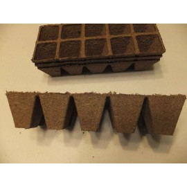 Jiffy 100 Cells Jiffy Strips peat pots -10 cells per strip - fills 2 seedling flats