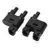 2PCS Solar PV Connector 2 to 1 Photovoltaic Crimp Connector