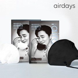 [Air Days] Mask KF94 Jo Jung-seok Bird-beak type droplet blocking large medium small 10 sheets, medium white / [에어데이즈] 마스크 KF94 조정석 새부리형 비말차단 대형 중형 소형 10매, 중형 화이트