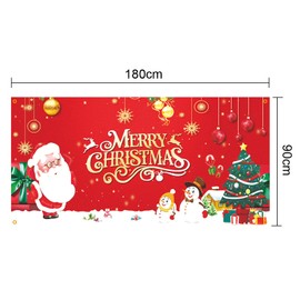 Christmas Banner, 71 x 3 Ft Merry Christmas Banner Hanging Christmas Decorations Perfect for Home, Indoor and Outdoor