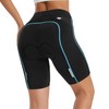 Santic - Pantalones cortos de ciclismo para mujer, acolchados, transpirables,