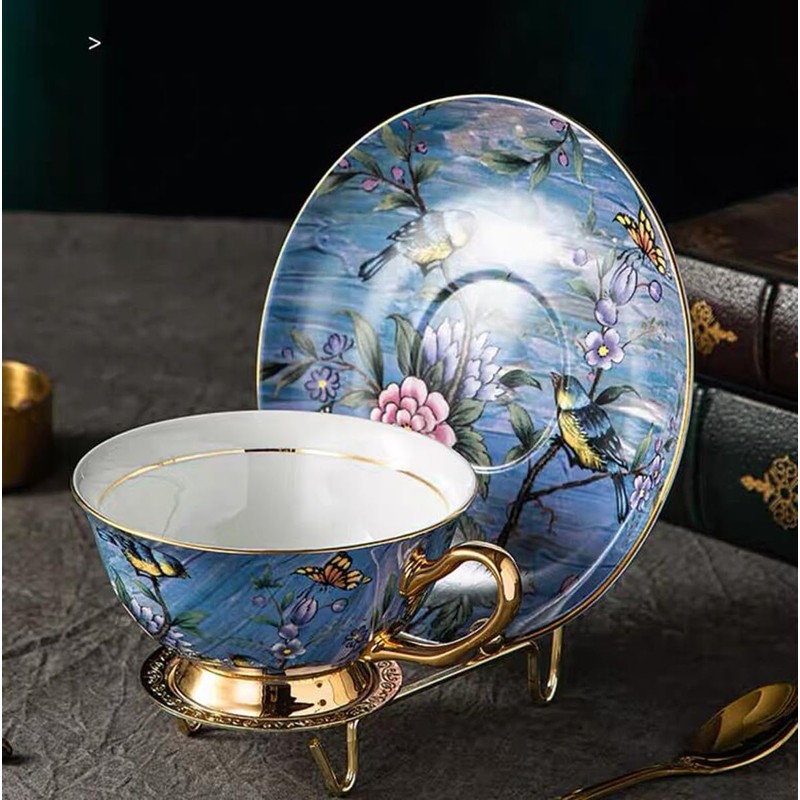 Eplze YBK Tech Euro Style Cup& Saucer Set, Bone China