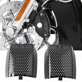Unbranded Black Front Brake Caliper Insert Set Cover For Harley Touring Street Glide VRCS