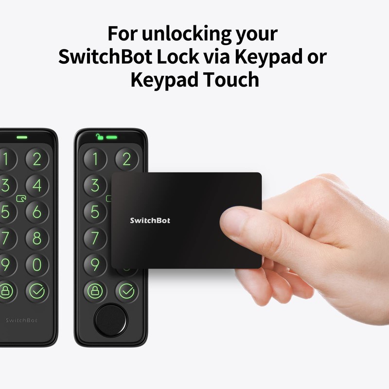 SwitchBot Card for Unlocking Your SwitchBot Lock via Keypad or