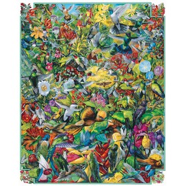 White Mountain Puzzles Hummingbirds - 1000 Piece Jigsaw Puzzle