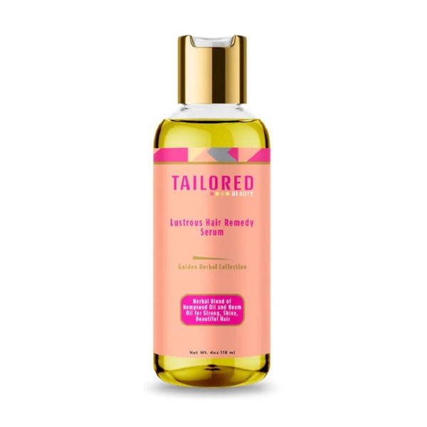 Tailored Beauty Golden Herbal Collection Lustrous Hair Remedy Serum 4 Oz.