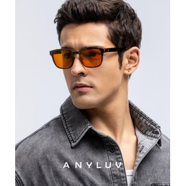 ANYLUV Mens Blue Light Glasses: Men Women Blue Light Blocking Glasses Computer Screen Glasses for Eye Protection