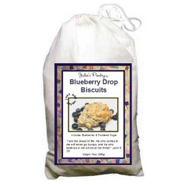 Glazed Blueberry Biscuit Mix - Complete with Real Blueberries and Powdered Sugar, Just Add Water