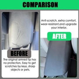 ANMOSVO Center Console Cover for Kia Optima 2011 2012 2013 2014 2015, Premium Leather Middle Console Cover Scratch-Resistant & Stylish Upgrade for Optima Interior Accessories (Without Lid)