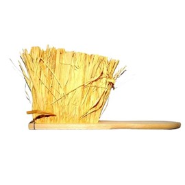 Starmann Bread Brush | Handmade from Beech Wood & Raffia | High-Quality Natural Fibre | For Baking Lovers & Ecological Lifestyle | Perfect for Bread & Dough