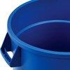 Global Industrial 32 Gallon Garbage Can, Blue, No Lid