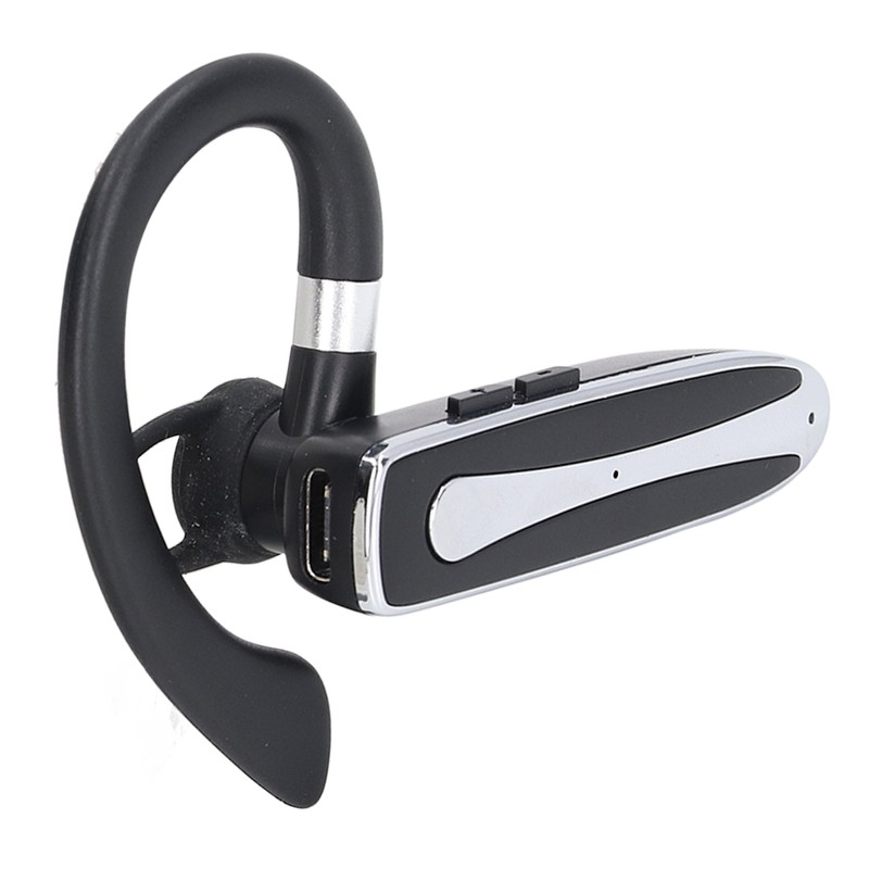 Bluetooth Earpiece Noise Cancelling Hands Free Rotatable Single Ear Wireless