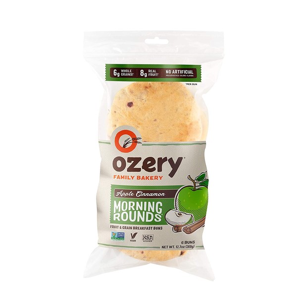 Ozery Bakery, Apple Cinnamon Morning Rounds, 6-Count Bag, (Pack of 6)
