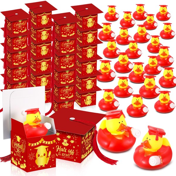 VercanMonth 24 Set Graduation Cap Gift Boxes with Mini Graduation