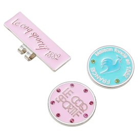 Cox Sportif LG5SAZ63L Women's EMPK Marker with 2 Clip-type Gradient Cute Golf (Emerald x Pink), EMPK (emerald x pink)