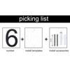 nanlyiau 8in Floating House Numbers - Stainless Steel, Dark Gray