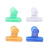 12 Pcs Translucent Plastic Binder Paper Clips Colorful File Clamps
