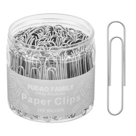Jumbo Paper Clips, 2 Inch Paper Clip, 200 pcs Large Paperclips