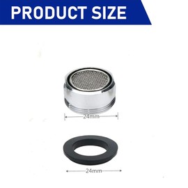 Bathroom Sink Aerator Regular Standard Replacement Parts with Brass Shell 15/16-Inch Male Threads Aerator Faucet Filter with Gasket for Kitchen Bathroom (10 Pcs)