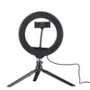UN‑206 3‑Color 20cm Ring Light LED Tripod Stand Arc Fill