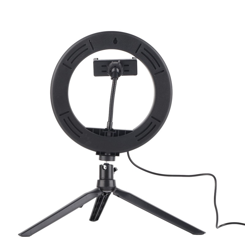 UN‑206 3‑Color 20cm Ring Light LED Tripod Stand Arc Fill