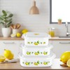 Reston Lloyd Nesting Microwave Containers, Set of 3, Adjustable Steam