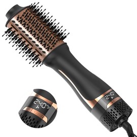 Nicebay Hair Dryer Brush, Blow Dryer Drush,Hot Tools Blow Dryer Brush for Women, One Step Blowout Brush with Display Screen, Oval Ceramic Barrel, Negative Ion