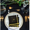 SietDESEO 50 PCS 3-ply 30th Birthday Scalloped Napkins Disposable 5