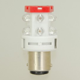 ELPA エルパ LED回転灯球 12V用 BA15s レッド 熱を持たず、消費電力が少ない省エネタイプ G-1006B(R)