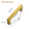 Ravinte 25 Pack 4 Inch Kitchen Square Cabinet Handles Cabinet