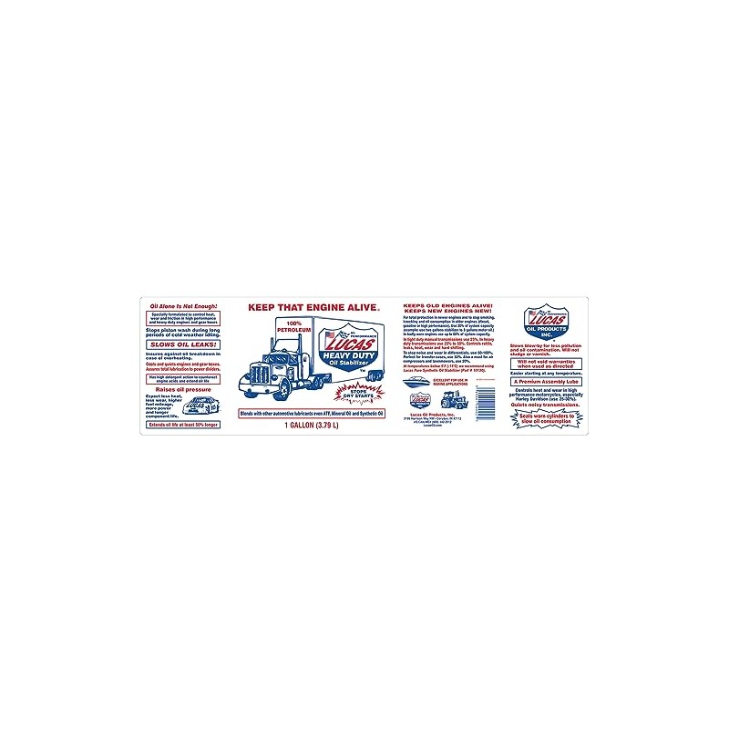 Lucas Oil 10002 Heavy Duty Oil Stabilizer - 1 Gallon