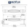 WZRUA Paper Towel Holder Under Cabinet, Single Hand Operable Roll