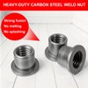 40pcs T-Shaped Weld Nuts, 4 Sizes 1/4"-20 5/16"-18 3/8"-16 1/2"-13,