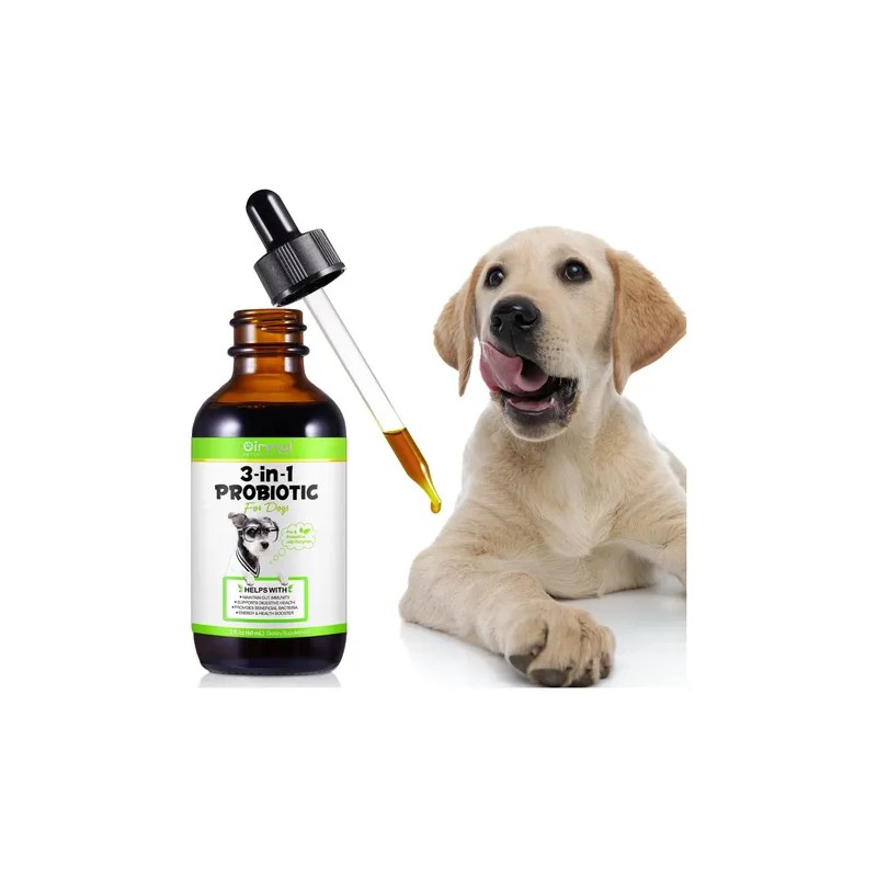 Probióticos Para Perros 100% Natural 3 En 1 Apoyo Digestivo