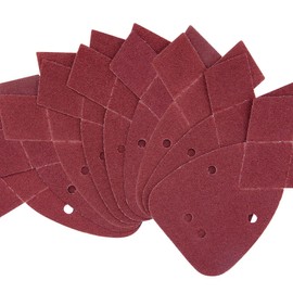 SIQUK 20 Pieces Mouse Sanding Pads 80 Grits Mouse Sander Sheets with Extra 2 Tips for Replacement Fit Black and Decker Detail Palm Sander