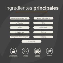 Vitaminas Cabello Mujer Cápsulas Colágeno Life