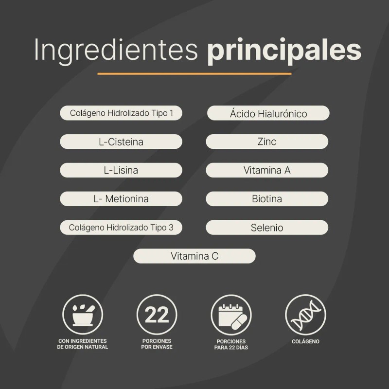 Vitaminas Cabello Mujer Cápsulas Colágeno Life