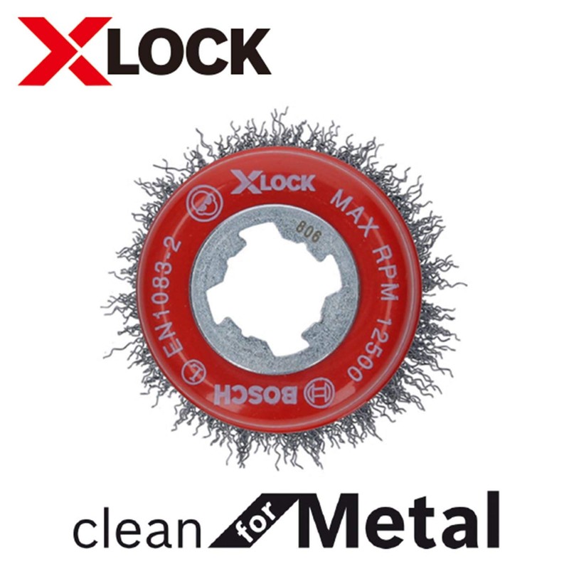 Bosch 2608620725 X-LOCK Cup Wire Brush, Cup Shape, 3.0 inch