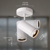 Aisilan LED Zoomable Ceiling Spotlight 7 W Dimmable Adjustable Beam